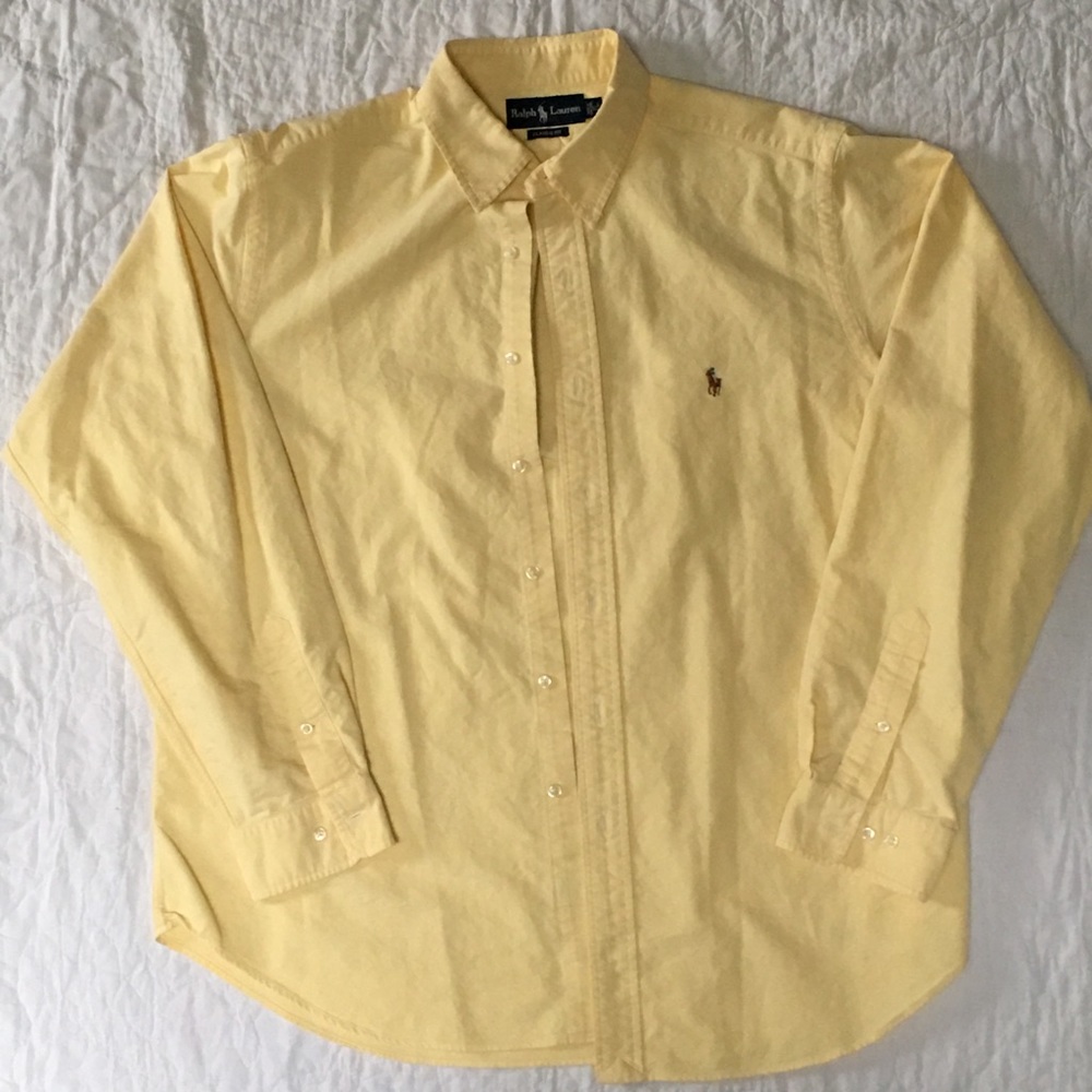 Polo Ralph Lauren button up dress shirt (Yellow)
